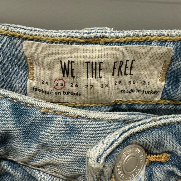 Free People “We The Free” Distressed Denim Skirt - Size 25 - Picture 3 of 4